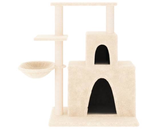 Ansamblu de pisici cu stâlpi din funie de sisal, crem, 83 cm, 3 image