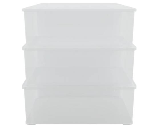 Cutii de depozitare din plastic, 6 buc., 5 l, stivuibile, 4 image