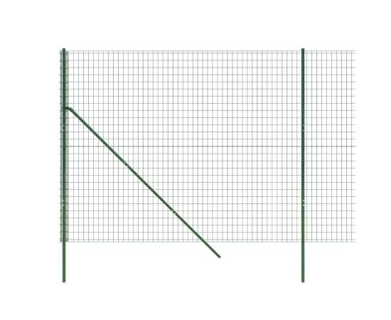 Gard plasă de sârmă, verde, 1,8x10 m, oțel galvanizat, 4 image