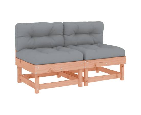 Canapele de mijloc cu perne, 2 buc., lemn masiv douglas, 2 image