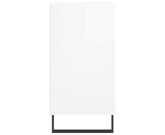 Servantă, alb extralucios, 57x35x70 cm, lemn compozit, 5 image