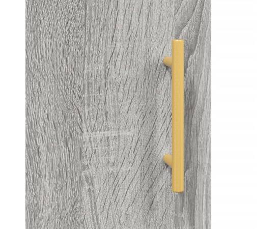 Servantă, gri sonoma, 69,5x34x90 cm, lemn compozit, 9 image