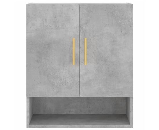 Dulap de perete, gri beton, 60x31x70 cm, lemn compozit, 5 image
