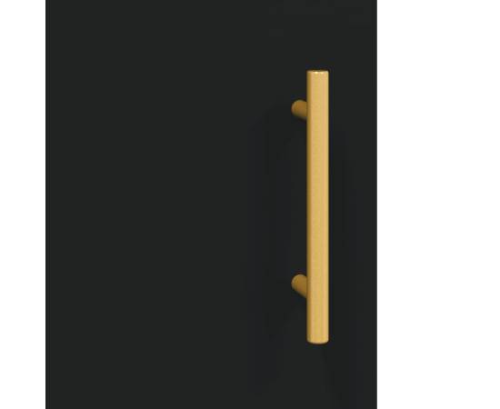 Dulap de perete, negru, 60x31x70 cm, lemn compozit, 10 image