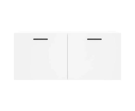 Dulap de perete, alb, 80x36,5x35 cm, lemn compozit, 5 image