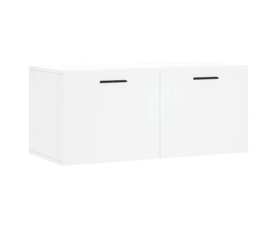 Dulap de perete, alb, 80x36,5x35 cm, lemn compozit, 2 image