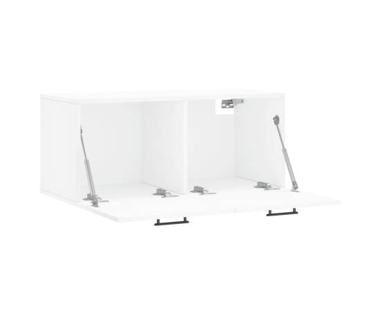 Dulap de perete, alb, 80x36,5x35 cm, lemn compozit, 6 image