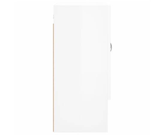Dulap de perete, alb extralucios, 60x31x70 cm, lemn prelucrat, 7 image