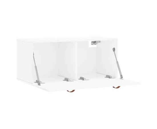 Dulap de perete, alb extralucios, 80x36,5x35 cm, lemn compozit, 6 image