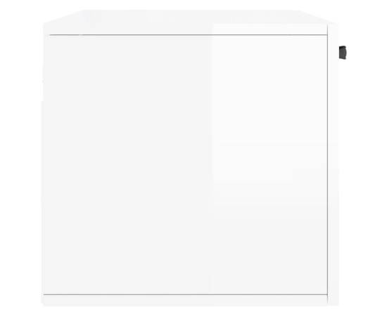 Dulap de perete, alb extralucios, 80x36,5x35 cm, lemn compozit, 7 image