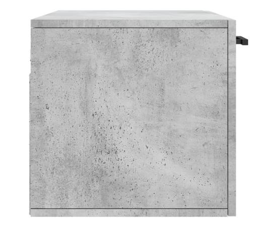 Dulap de perete, gri beton, 80x36,5x35 cm, lemn compozit, 7 image