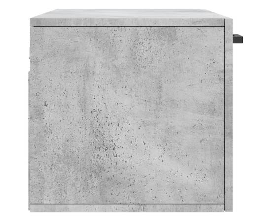 Dulap de perete, gri beton, 80x36,5x35 cm, lemn compozit, 7 image