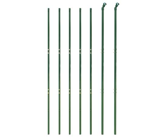 Gard plasă de sârmă cu țăruși de fixare, verde, 1,8x10 m, 3 image