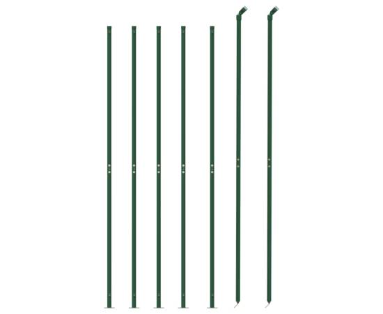 Gard plasă de sârmă cu bordură, verde, 1,8x10 m, 3 image