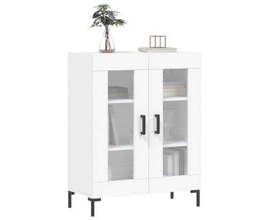 Servantă, alb, 69,5x34x90 cm, lemn compozit, 3 image