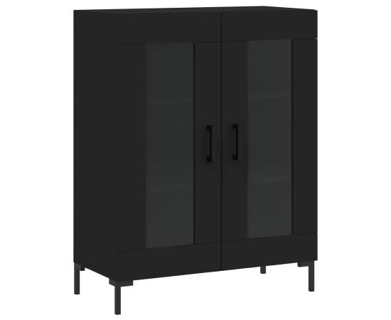 Servantă, negru, 69,5x34x90 cm, lemn compozit, 2 image