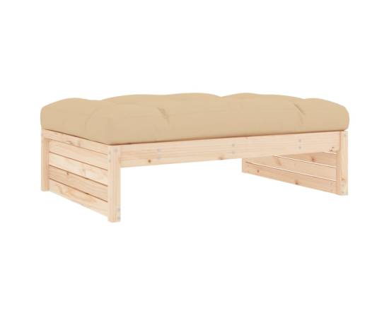 Set mobilier de grădină cu perne, 5 piese, lemn masiv, 5 image