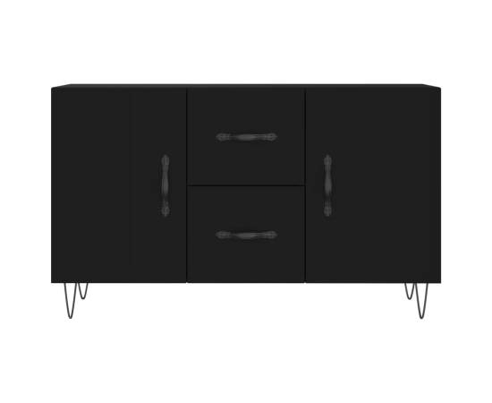 Servantă, negru, 100x36x60 cm, lemn compozit, 6 image
