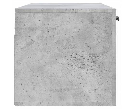 Dulap de perete, gri beton, 100x36,5x35 cm, lemn prelucrat, 7 image