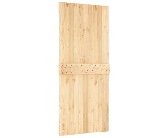 Ușă glisantă cu set feronerie, 90x210 cm, lemn masiv de pin, 4 image