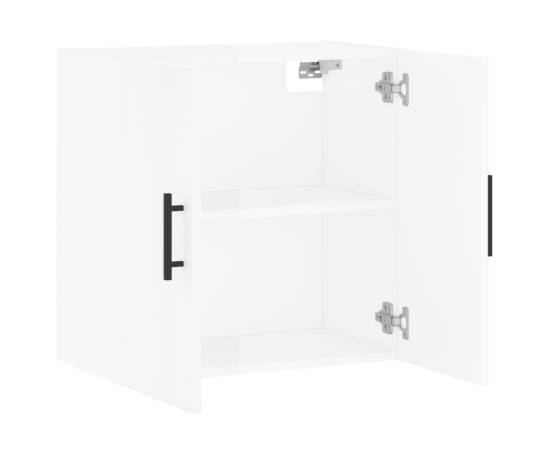 Dulap de perete, alb extralucios, 60x31x60 cm, lemn compozit, 6 image