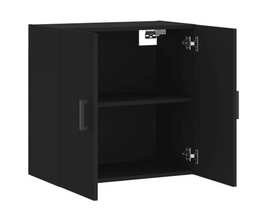 Dulap de perete, negru, 60x31x60 cm, lemn compozit, 6 image