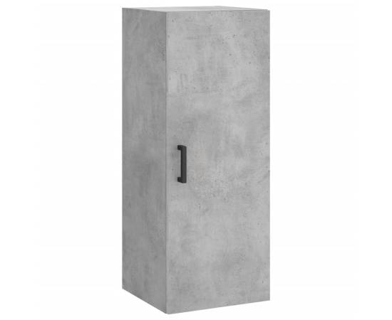 Dulap montat pe perete, gri beton, 34,5x34x90 cm, 2 image