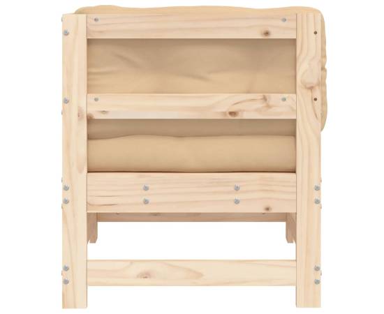 Canapea colțar cu perne, lemn masiv de pin, 4 image