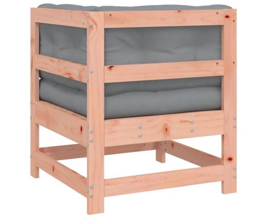 Canapea colțar cu perne, lemn masiv douglas, 5 image