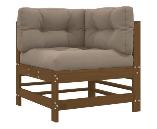 Canapele colțar cu perne, 2 buc., lemn masiv de pin, 4 image