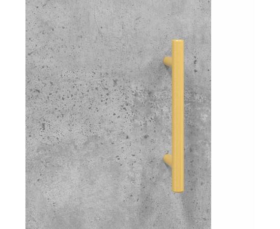 Dulap cu montaj pe perete, gri beton, 69,5x34x90 cm, 10 image