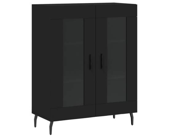 Servantă, negru, 69,5x34x90 cm, lemn compozit, 2 image
