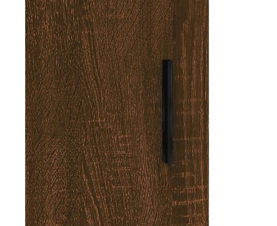 Dulap înalt, stejar maro, 34,5x34x180 cm, lemn prelucrat, 9 image