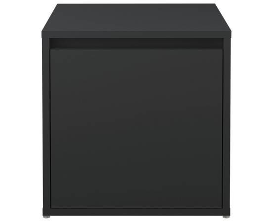 Cutie cu sertar, negru, 40,5x40x40 cm, lemn compozit, 6 image
