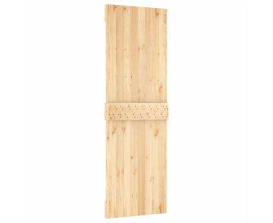 Ușă glisantă cu set de feronerie 70x210 cm, lemn masiv de pin, 5 image