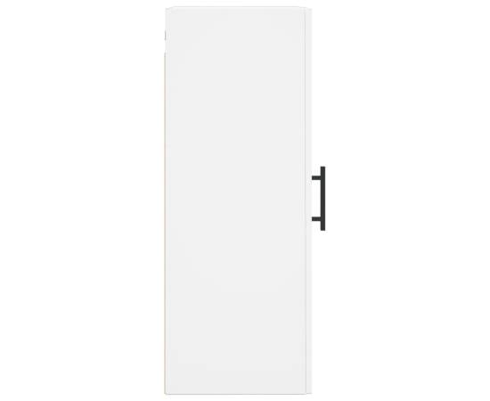 Dulap montat pe perete, alb, 34,5x34x90 cm, 8 image