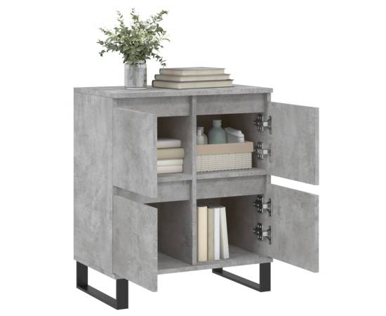 Servantă, gri beton, 60x35x70 cm, lemn prelucrat, 4 image