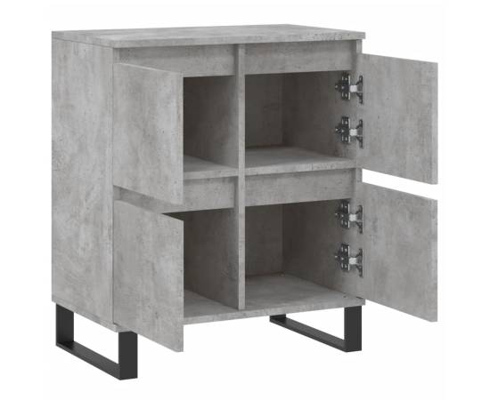 Servantă, gri beton, 60x35x70 cm, lemn prelucrat, 6 image