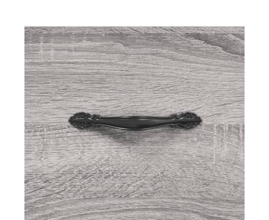 Servantă, gri sonoma, 69,5x34x90 cm, lemn compozit, 10 image