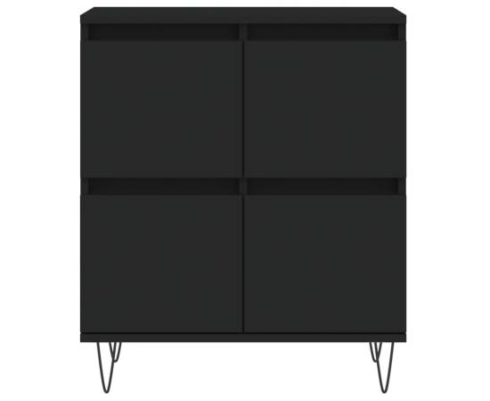 Servantă, negru, 60x35x70 cm, lemn prelucrat, 5 image