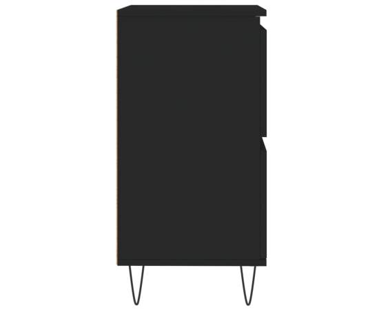 Servantă, negru, 60x35x70 cm, lemn prelucrat, 7 image