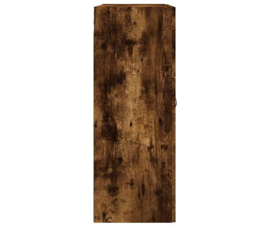 Dulap pe perete, stejar afumat, 69,5x34x90 cm, lemn prelucrat, 8 image