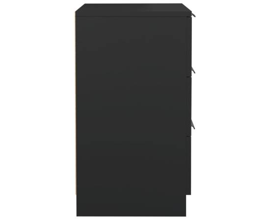 Noptieră, negru, 40x36x65 cm, 8 image