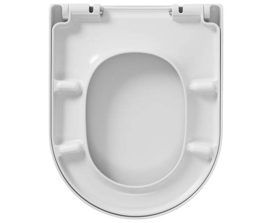 Tiger colac de toaletă cu închidere silențioasă memphis, alb duroplast, 5 image