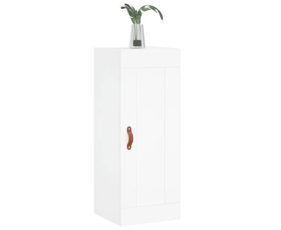 Dulap de perete, alb, 34,5x34x90 cm, lemn prelucrat, 4 image