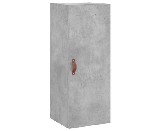 Dulap montat pe perete, gri beton, 34,5x34x90 cm, 2 image