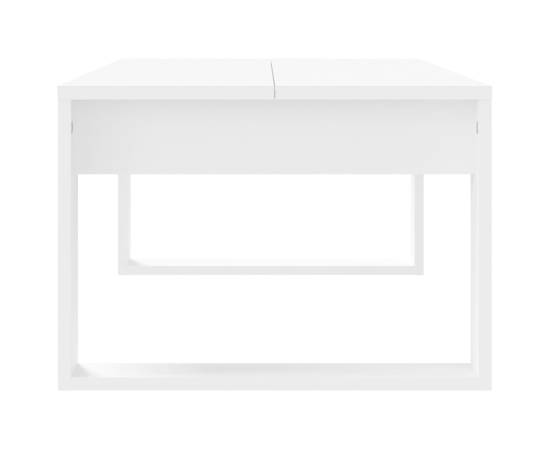Măsuță de cafea, alb, 102x50x35 cm, lemn compozit, 5 image