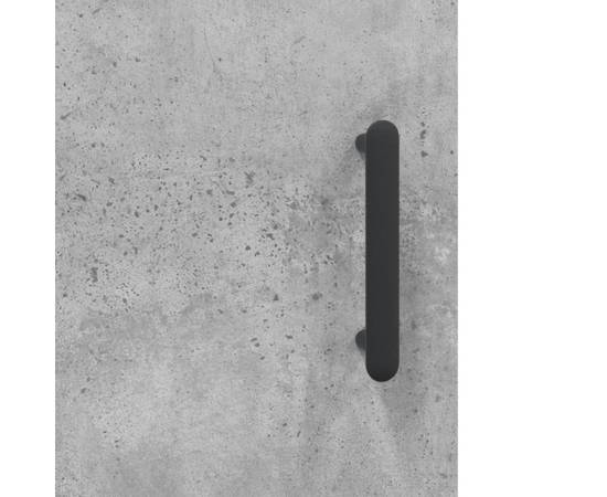 Dulap cu montaj pe perete, gri beton, 69,5x34x90 cm, 11 image