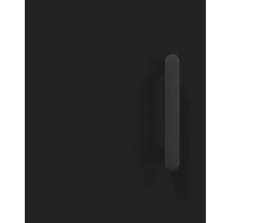 Dulap cu montaj pe perete, negru, 69,5x34x90 cm, 11 image