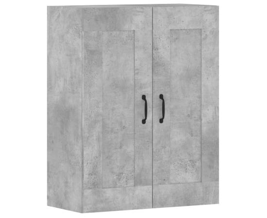 Dulapuri de perete, 2 buc., gri beton, lemn prelucrat, 6 image